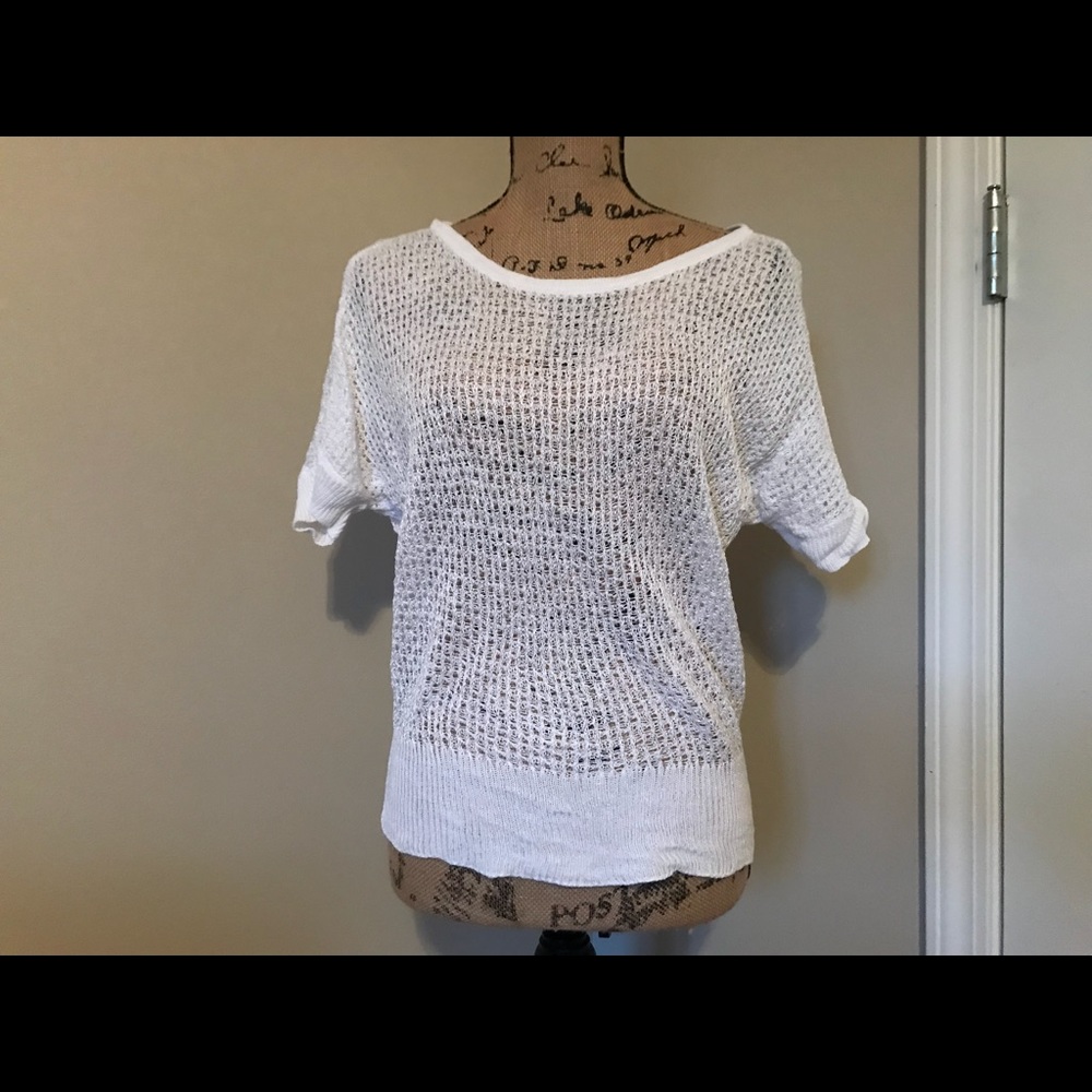 Ann Taylor LOFT crochet sweater